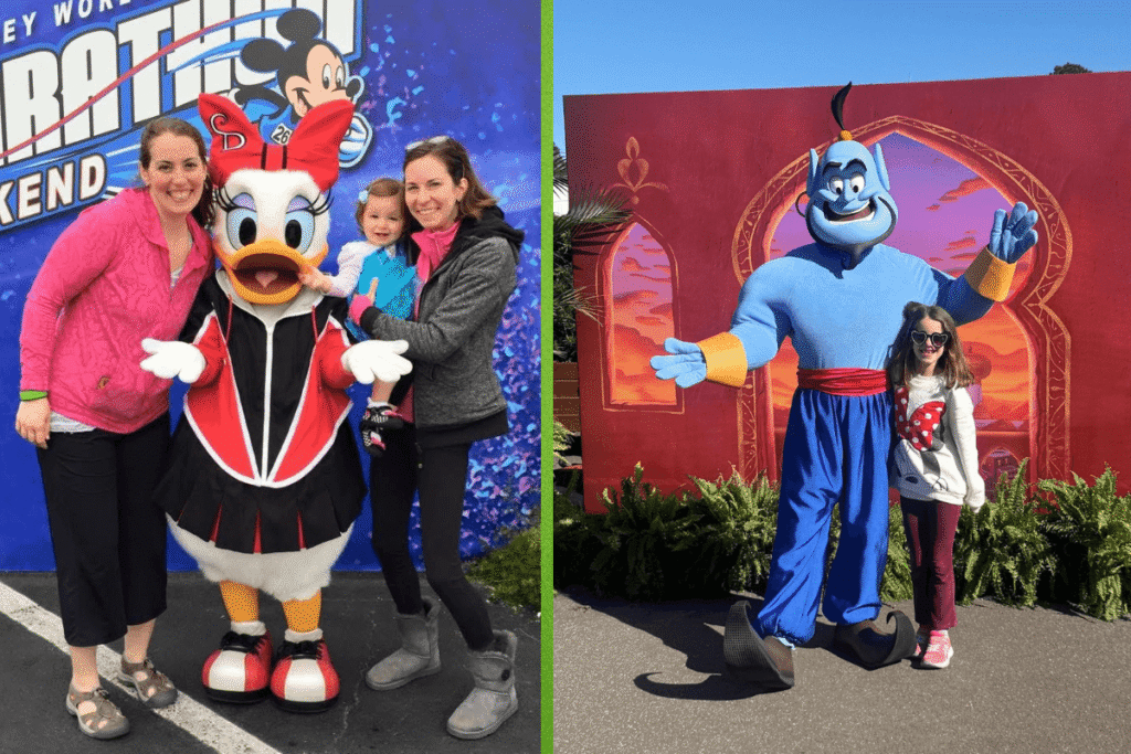 meeting characters in Disney